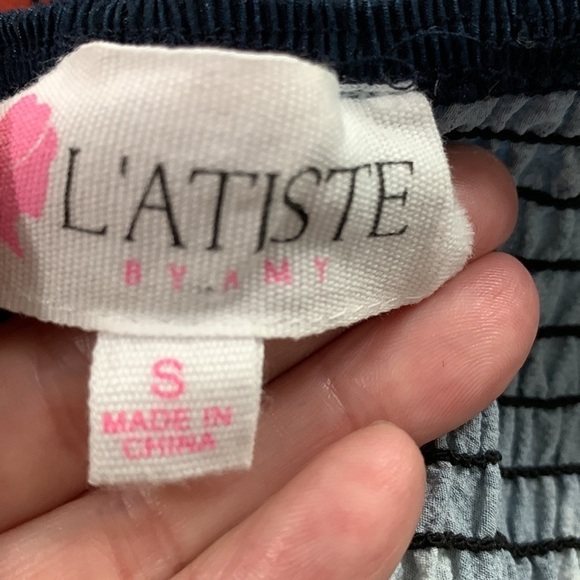 L’Atiste Strapless Maxi Dress, Sx Small very good condition Layered Boho Floral - Picture 5 of 5